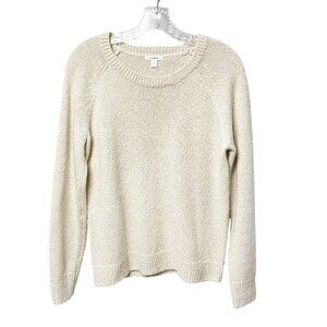 Caslon Wool Blend Long Sleeve Crew Neck Pullover Sweater Women’s Size Medium